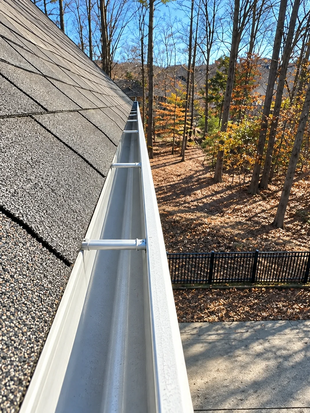 Clean gutters after cleaning