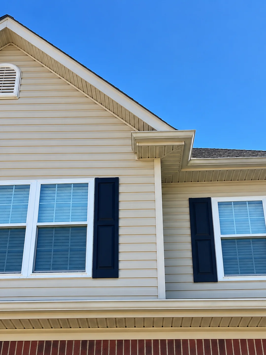 Clean house siding after soft washing