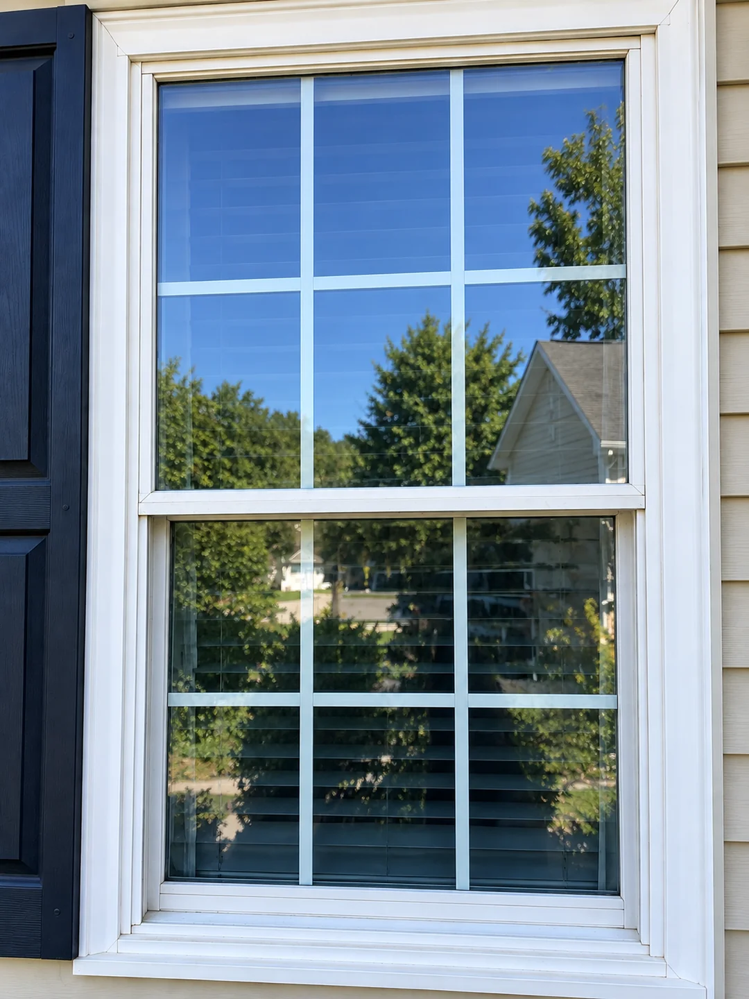 Crystal-clear window after cleaning