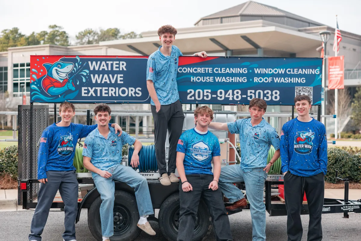 The Water Wave Exteriors crew